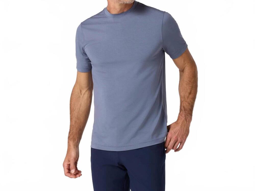 NEW MIZZEN + MAIN knox short sleeve t-shirt in slate